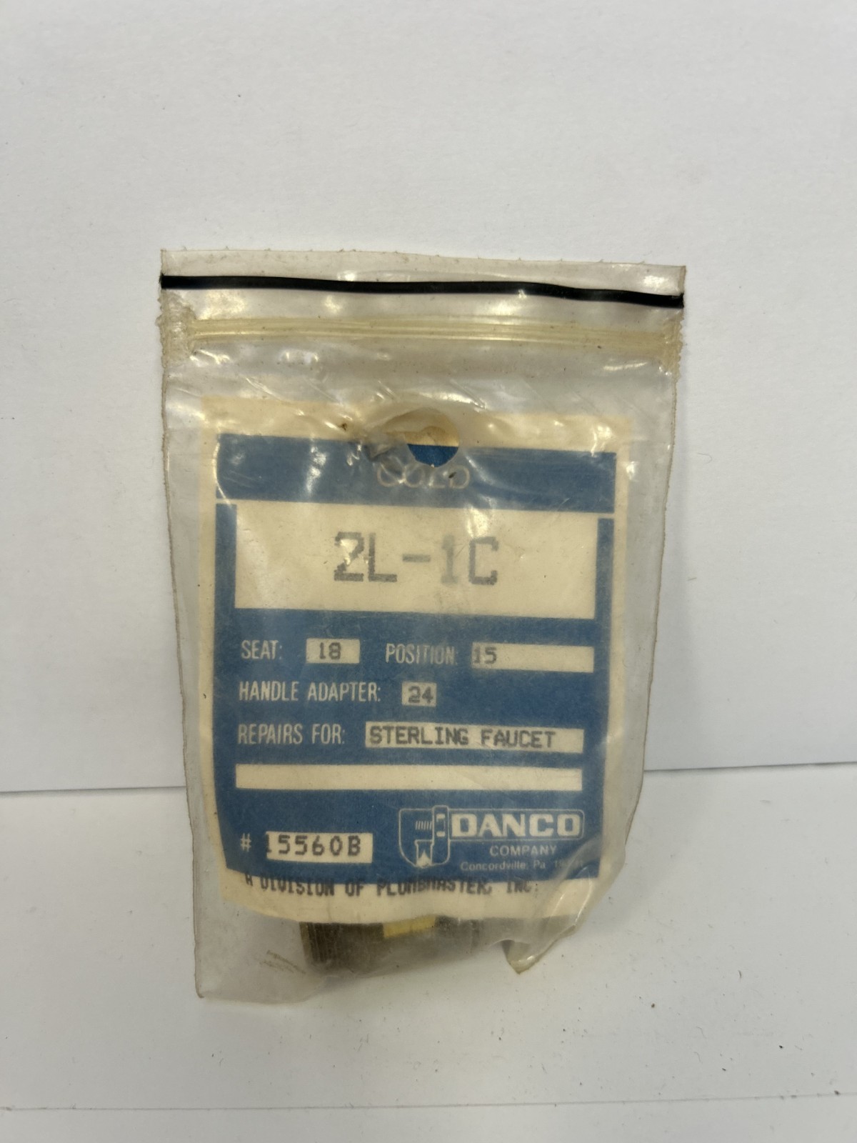 DANCO 2L-1C Cold Stem for Sterling Faucets 15560B