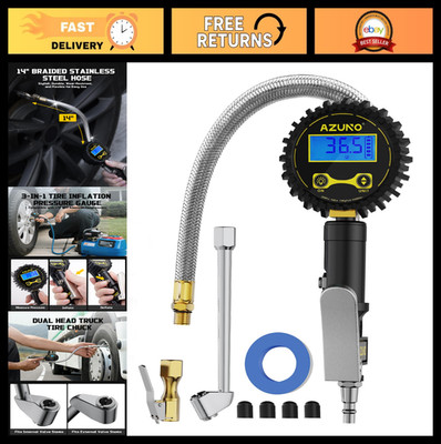 Digital Tire Inflator with Pressure Gauge, 200 PSI Heavy Duty Air Compressor, 14
