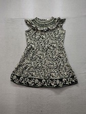 Loft Women Tiered Dress MP Multicolor Floral Ruffle Neck Cap Sleeve Comfort