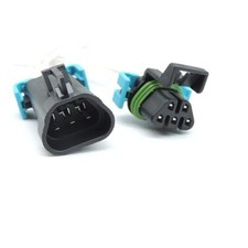 1PACK 5 Pin Male And Female Sealed Headlight Assembly Connector Plug Pigtail