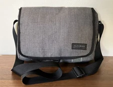 Dakine Laptop Messenger Bag Black Gray Shoulder Strap Crossbody Gift Idea