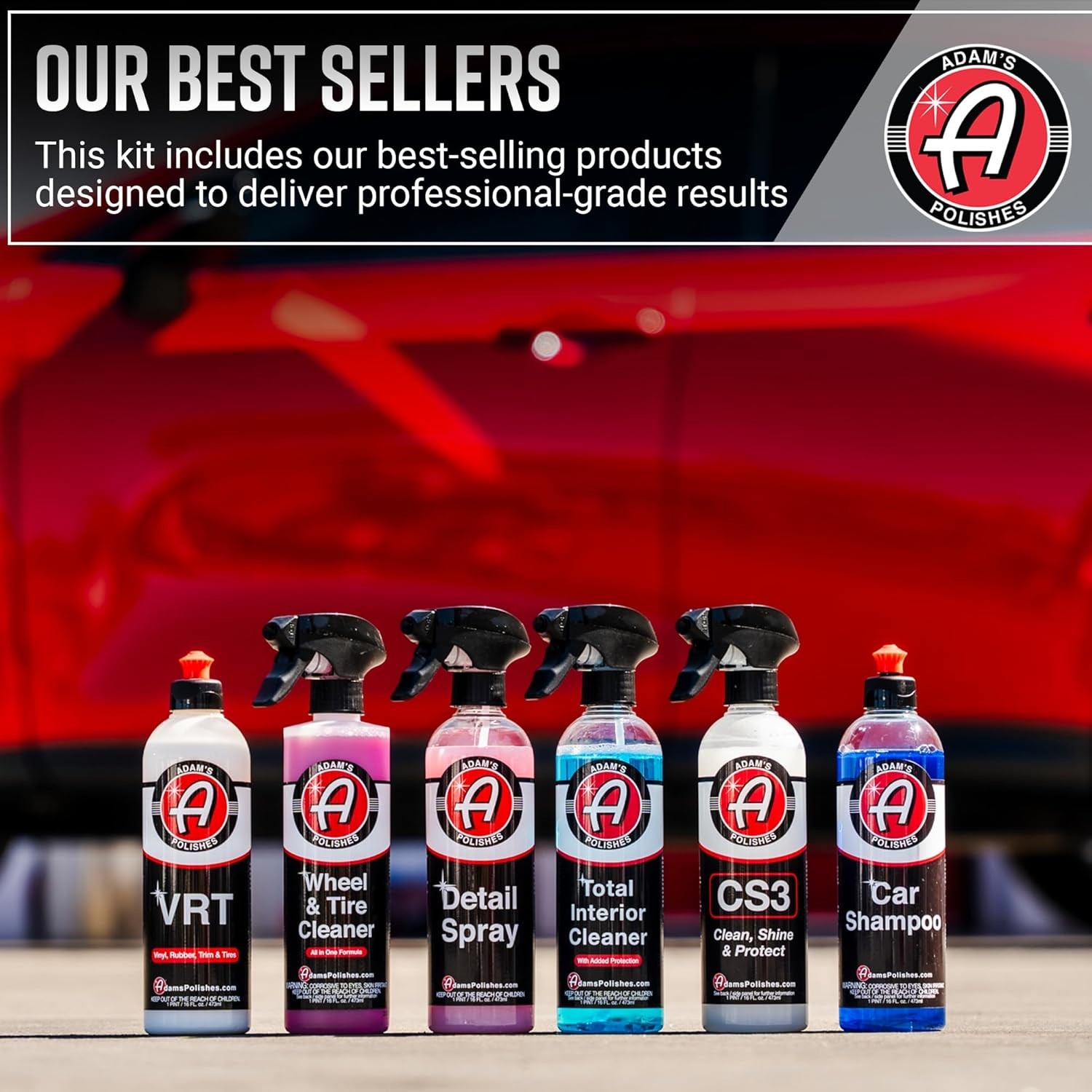 Essential Car Wash Kit (6-Item) - Made Auto Detailing Car Care Cleaning Kit f