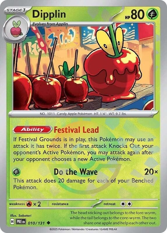 Dipplin (Poke Ball) - 010/131 - Pokemon Prismatic Evolutions NM
