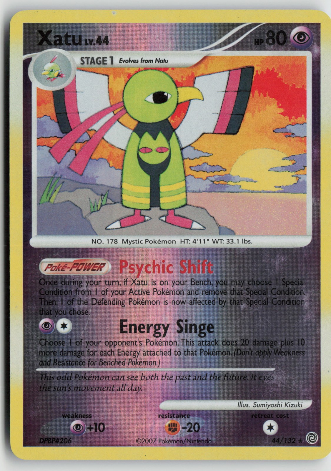 Xatu Rare Secret Wonders 44/132 NM