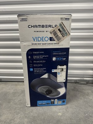Chamberlain Secure View 3/4 HP LED Quiet Belt Drive Garage Opener W/ Camera