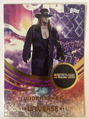 2025 Topps Universe WWE - #235 Undertaker Wrestlemania Variation Purple  /399