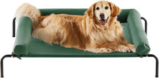 Large Elevated Cooling Dog Bed, Raised Dog Cot Beds for Large Dogs, Elevated Out