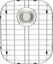 16.14x13 Inch Stainless Steel Kitchen Sink Protector Grid Rear Drain Rack