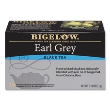Bigelow 10348 Tea Bags - Earl Grey Black Tea 28/BX New
