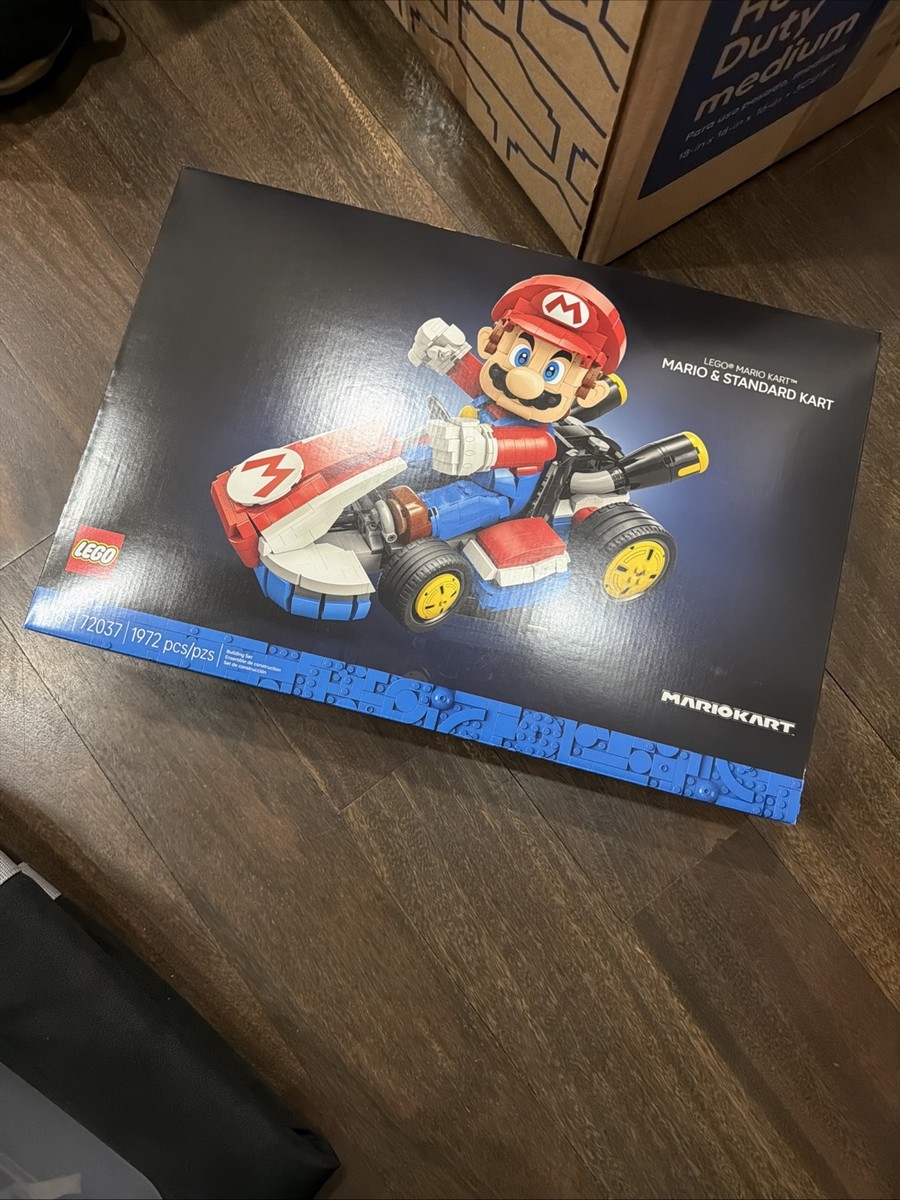 LEGO Super Mario Mario Kart Mario & Standard Kart 72037 New Sealed