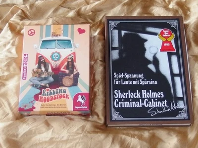 SHERLOCK HOLMES CRIMINAL CABINET + DEADLY DINNER - KILLING WOODSTOCK Krimi Spiel - Bild 1 von 4