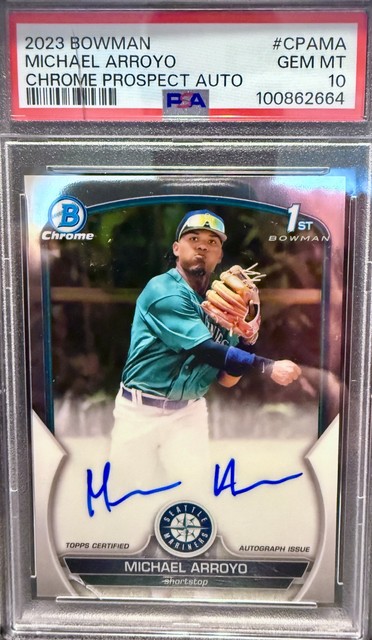 2023 Bowman - Chrome Prospect Autographs Michael Arroyo #CPA-MA (AU, RC)