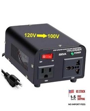 500W US to Japan Voltage Converter 120V to 100V Step Down Transformer JP-500