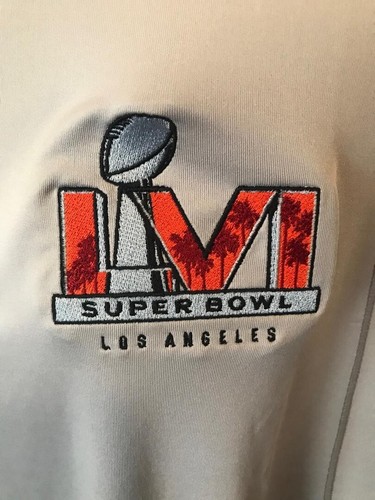 NFL Super Bowl LVI Los Angeles Grip Golf Polo by Cutter & Buck Size M NEW - Picture 3 of 6