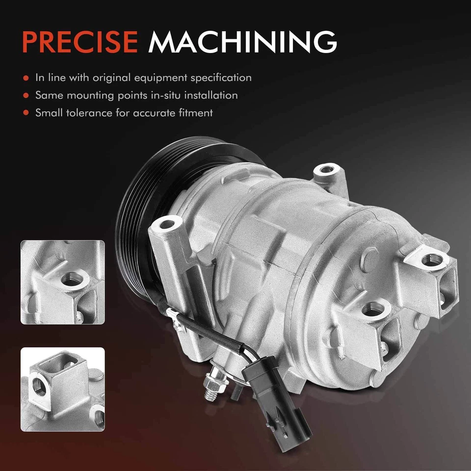 Компрессор кондиционера с 6-канавочным шкивом для Dodge Charger Magnum Chrysler 300 2,7 л - Изображение 4 из 4