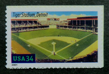 3511 MNH 2001 34c Tiger Stadium Detroit Legendary Baseball playing fields