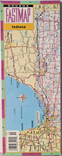 Indiana State - Gousha Laminated Fastmap