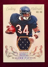 Walter Payton-2013 National Treasures Century Materials Jersey Bears #rd/49