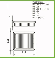 Luftfilter Green für VW Polo 9N ab 2002 bis 2009 1.9L SDI-64PS