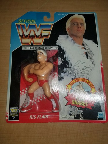 VINTAGE HASBRO WWF RIC FLAIR MOC SEALED ...
