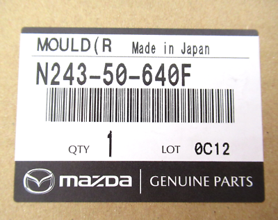 Genuine OEM Mazda N243-50-640F Passenger RH Front Belt Molding 16