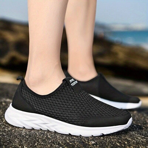 Herren Outdoor Freizeit Slipper Schuhe Sport Laufen Fitnessstudio Turnschuhe Tennis Gehen - Bild 23 von 28