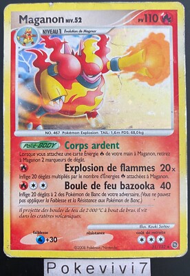 Pokemon Karte Maganon 31/132 Holo Diamant und Perle D&P DE GEBRAUCHT