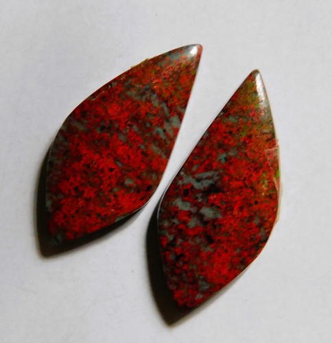 17.05 Cts Natural Sonora Sunrise Chrysocolla Cabochon Match Pair Gemstone - Picture 2 of 3