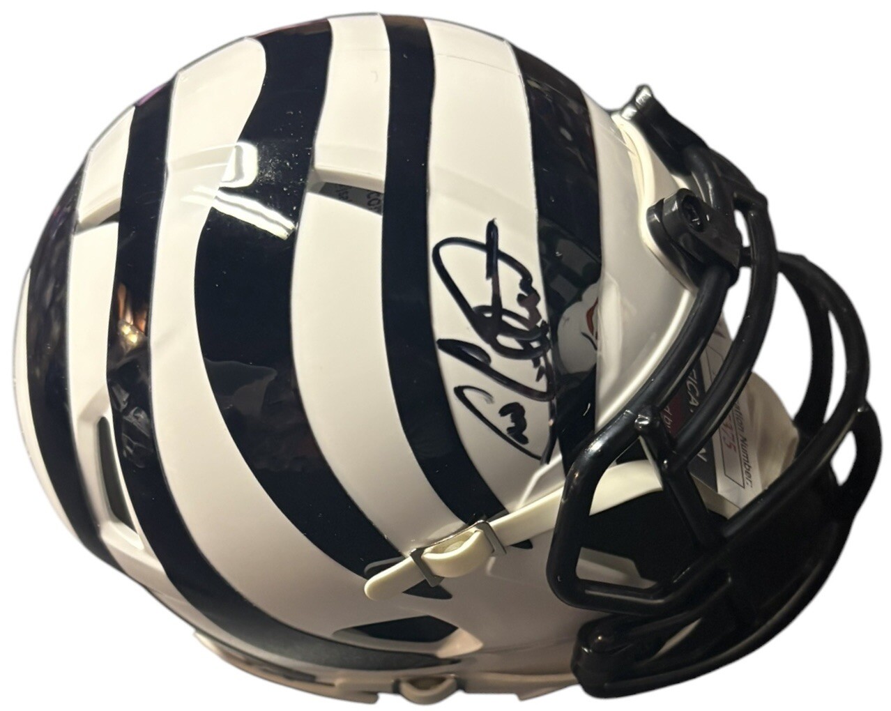 Cris Collinsworth Autographed Signed Cincinnati Bengals White Mini Helmet JSA Certified 