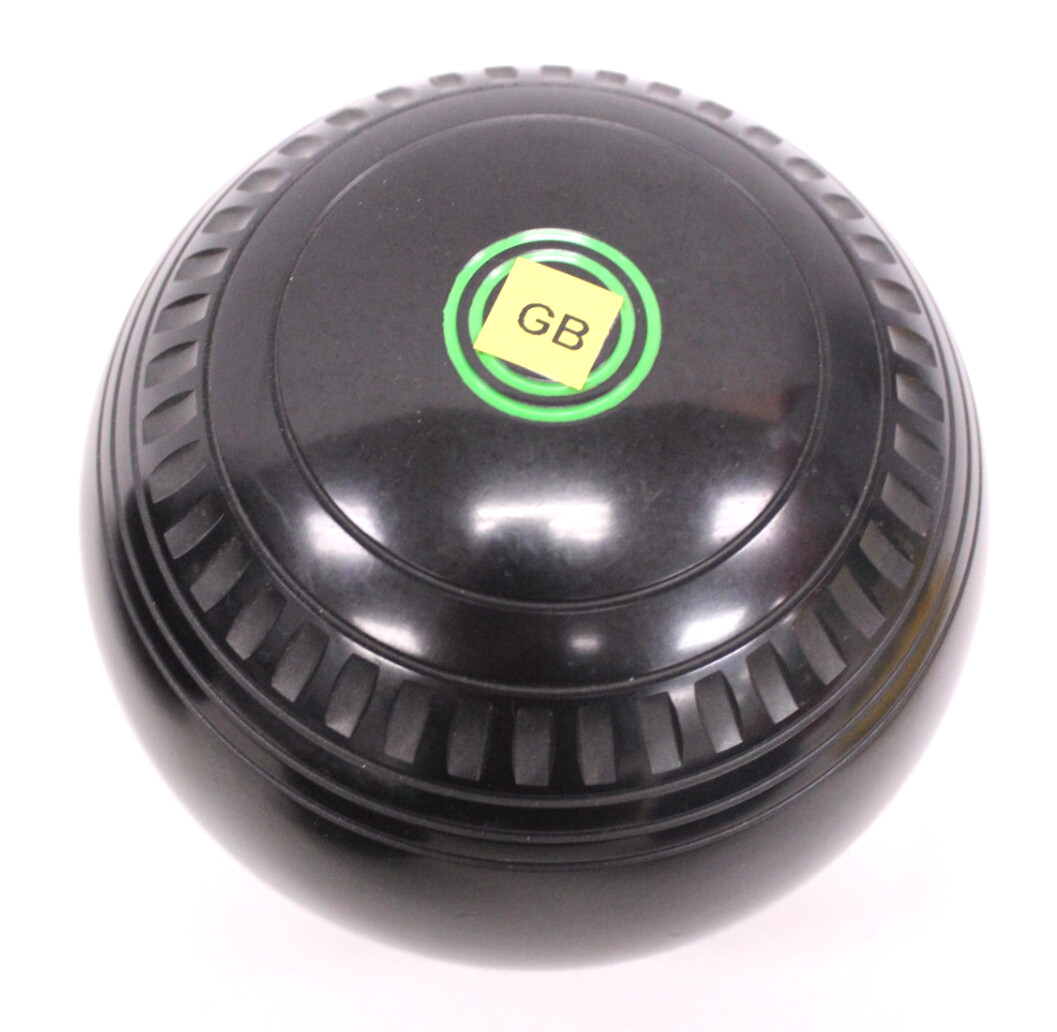 Pair Of HENSELITE Bias 2 Full Black High Density Lawn Bowls & Jack