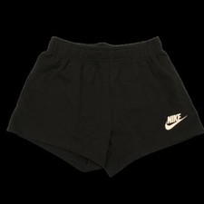Nike Dri-Fit Girls Black Athletic Training Shorts Elastic Waist Youth 6 NEW