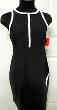 Sage Collective Black Women's Zip Front Active Dress with Build in Shorts Size M