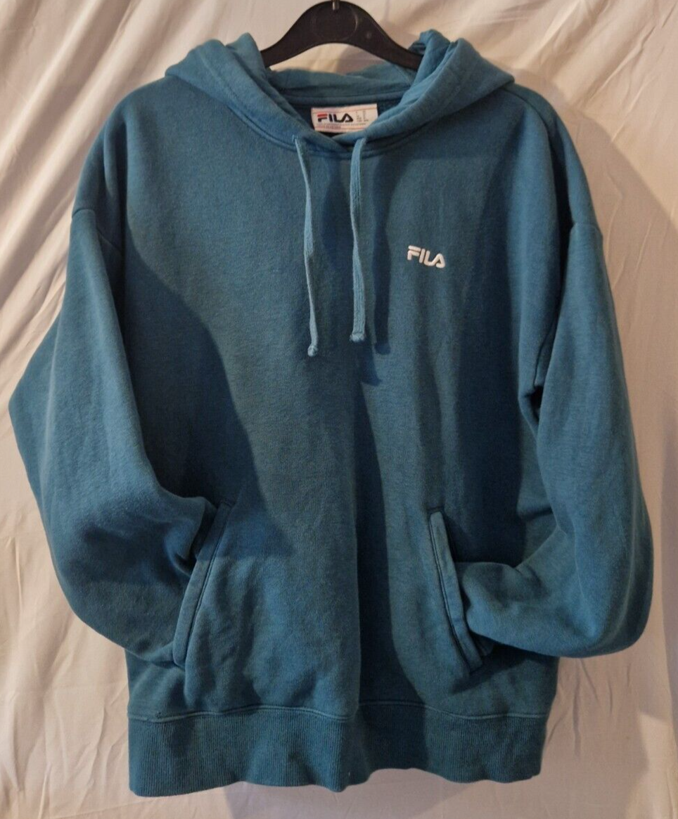 Felpa con cappuccio donna fila verde meduim ottime condizioni