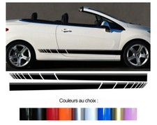 2 X BANDES LATERALES POUR PEUGEOT 308CC 308 CC VOITURE STICKER BD573N-73