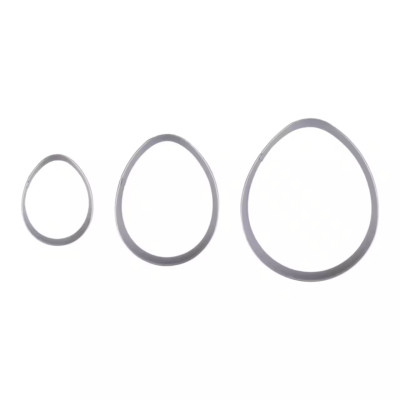 NEW - 3 Piece Nesting Easter Egg Cookie Cutter Set by Celebrate It 