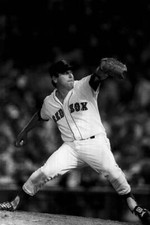 Tom Seaver of theBoston Red Sox pitches 1986 Baseball Old Photo