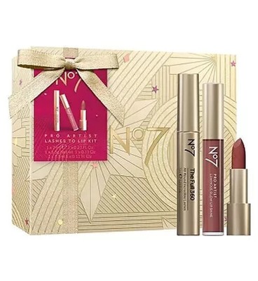 No7 PRO Artist Lashes to Lips Kit 3 Stück Make Up Geschenkset