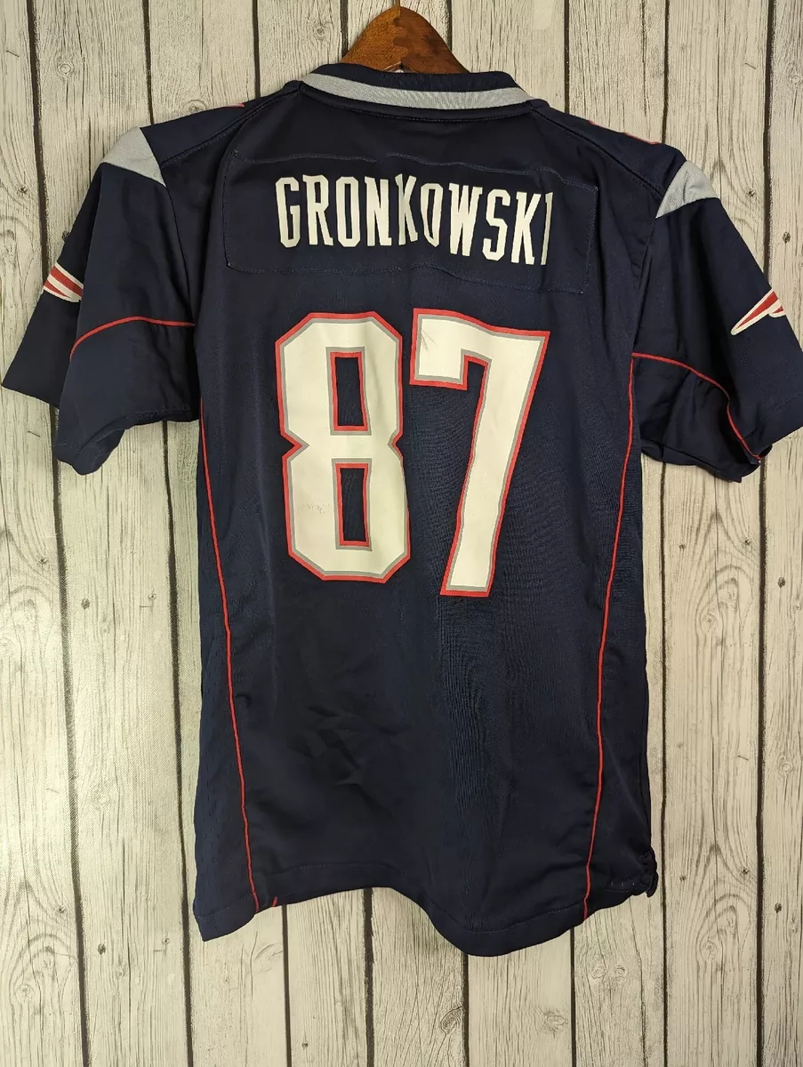Nike NFL New England Patriots 87 Rob Gronkowski Jersey Size Youth