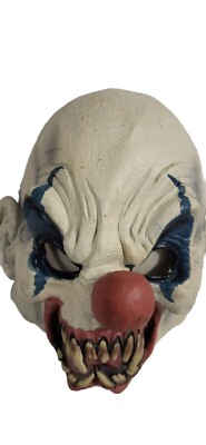 RUBIES Creepy SCARY CLOWN  Halloween Mask RUBBER