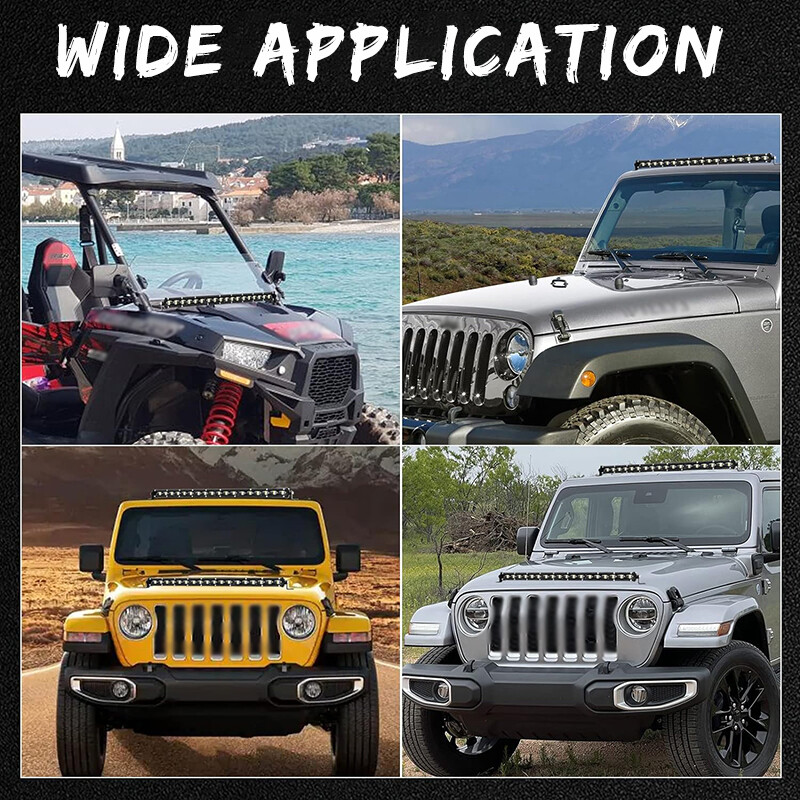 4 Inch 9W Cree Chips LED Spot Flood Ultra Slim Single LED Light Bar - Foto 10