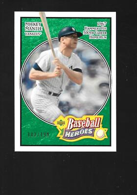 2005 UD Baseball Heroes Emerald Pick your cards an finish your Set Baseball MLB