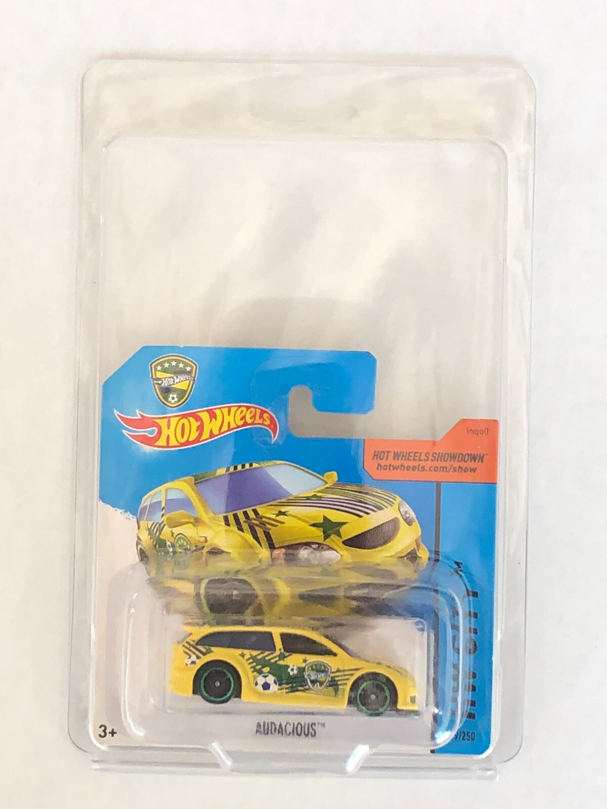 Hot Wheels 2014 HW City Audacious 19/250 Yellow w/ Green Color ShortCard New