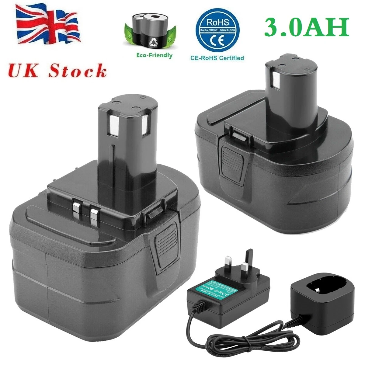 For Ryobi 14.4V BPP 1413 BPP 1415 BPP 1417 BPP 1420 Ni MH 3.0AH Battery Charger