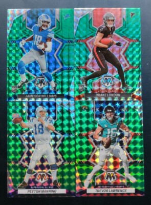2022 Mosaic Football GREEN PRIZMS 251-400 with Rookies You Pick - 2 Card Minimum