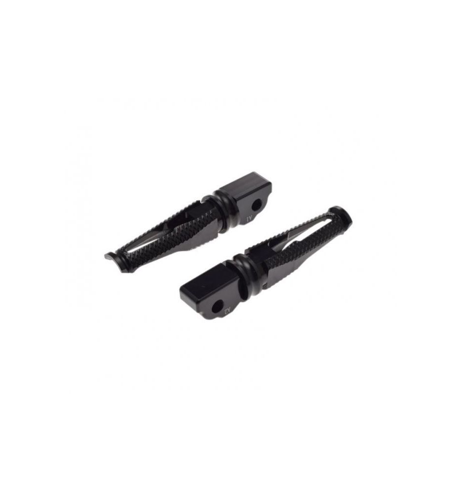 Repose-pieds arrière alu noir pour moto BMW S 1000 R paire