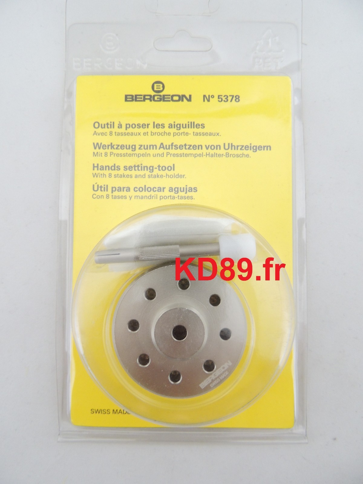 Bergeon 5378 outil de réglage des mains sur votre établi de restauration de montres