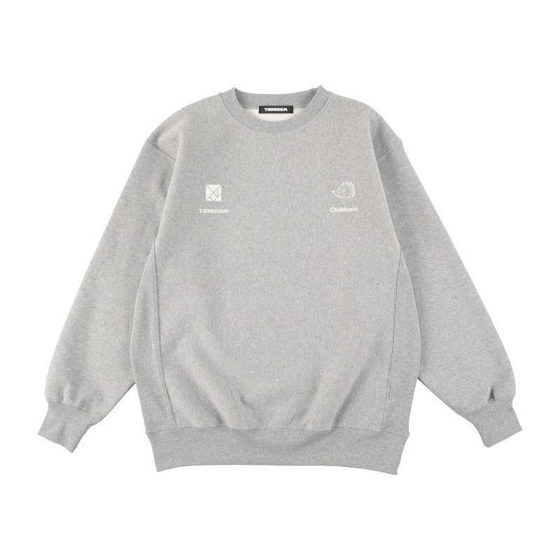 Tangram Clubhouse Collaboration Crew Sweatshirt Gray Tangram Clubhouse Collaboration Crew Sweatshirt Gray