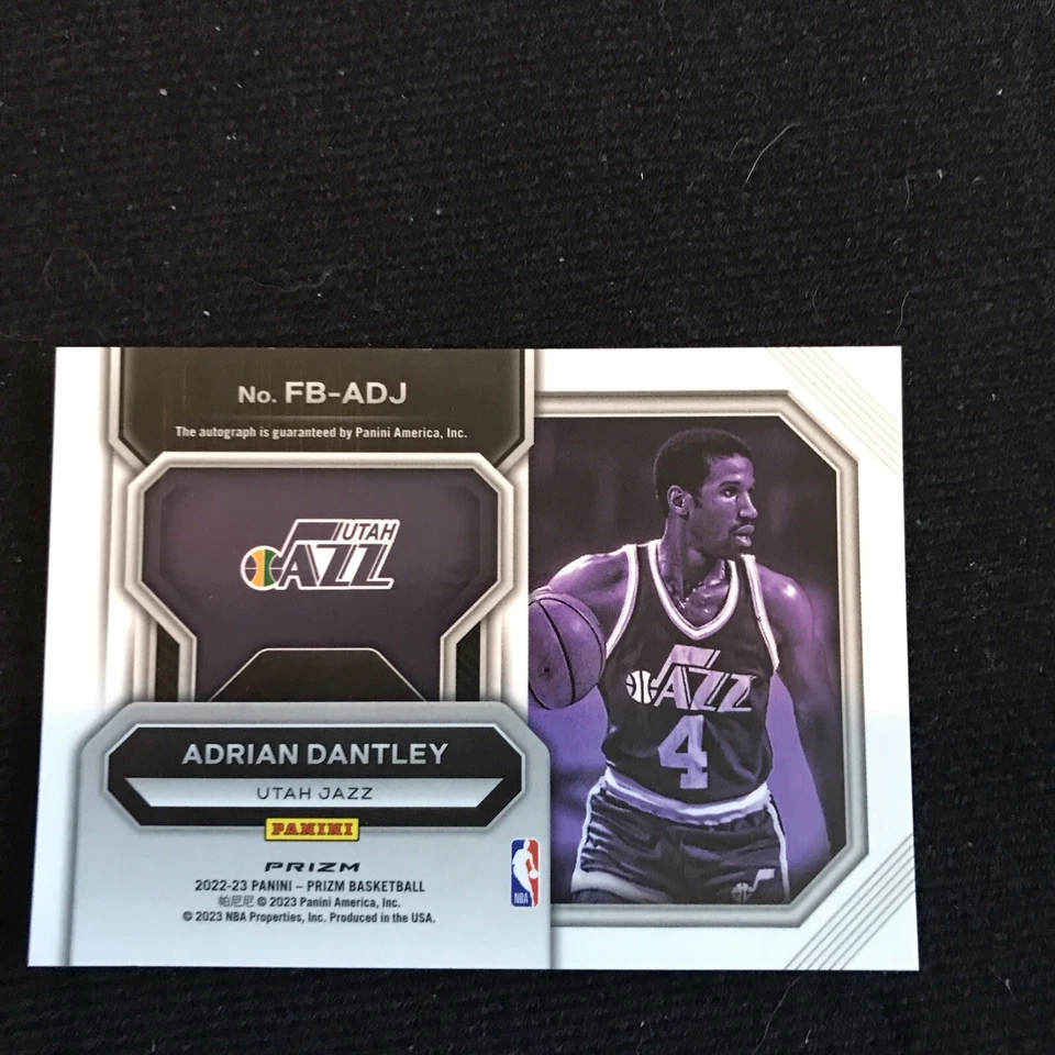 2022-23 Prizm Adrian Dantley Fast Break Prizm Autograph Auto #DAJ - Image 2 of 2