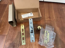 VTG NOS Russwin Elmhart 5048 Mortise door lock/cylinder/keys LH US3 mid century