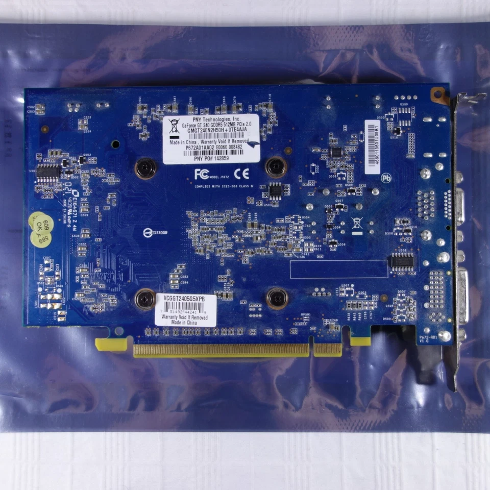 PNY Verto GeForce GT 240 GDDR5 512MB PCIe 2.0 Video Graphics Card TESTED WORKING - Image 4 of 4